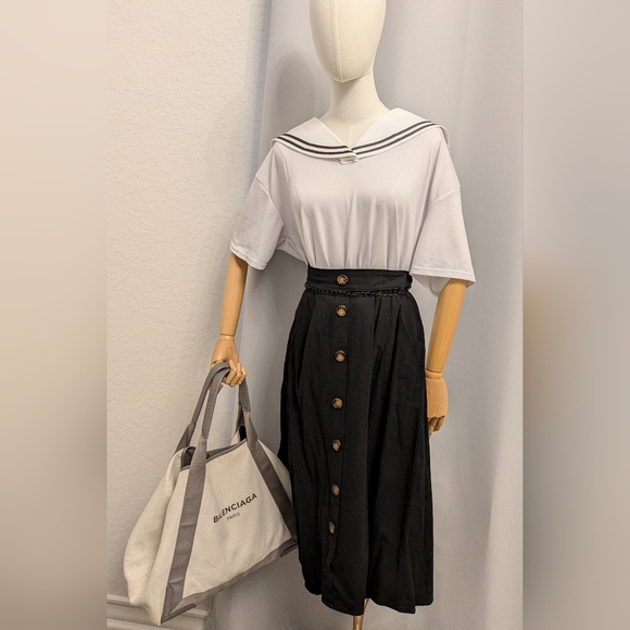 Authentic Balenciaga Gray Medium Cabas Tote Bag - Picture 1 of 12